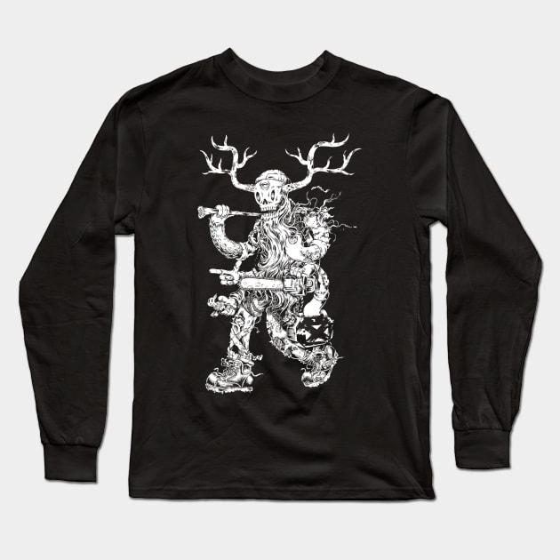 Lumbering Jack White Long Sleeve T-Shirt by BeeryMethod